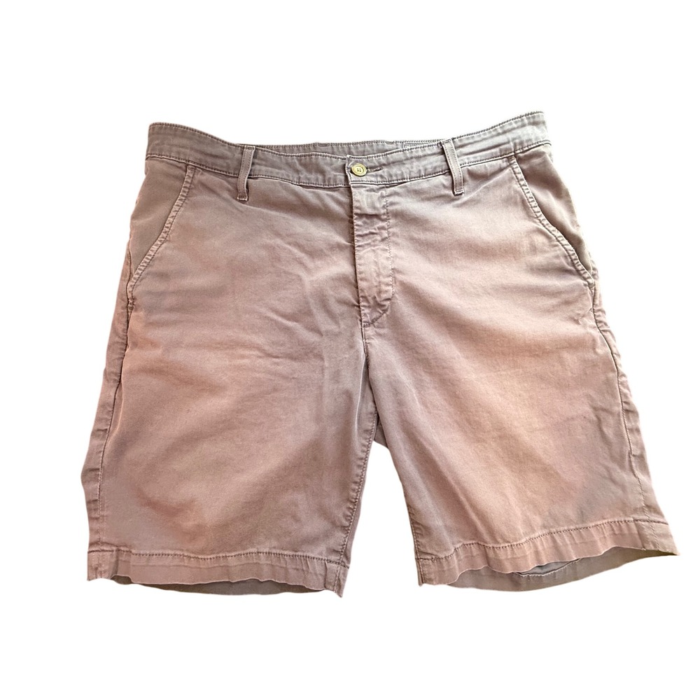 AG Adriano Goldschmied The Wanderer Slim Shorts Navy Blue 35R Sun-Bleached